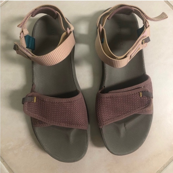 Merrell Brown Sandals Comfortable Everyday Wear - Picture 7 of 7